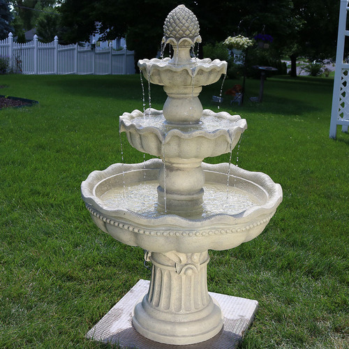 5 feet white marble decorative fountain for indoor outdoor 528
